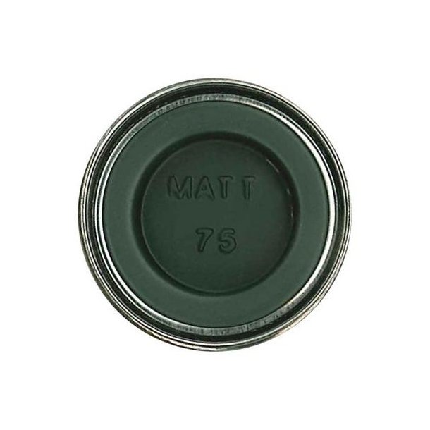 Humbrol Enamel 75 maling Mat Bronze Green 14 ml. Humbrol maling